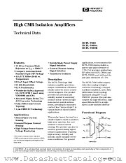 HCPL-7800B datasheet pdf Agilent (Hewlett-Packard)