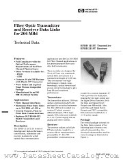 HFBR-2119T datasheet pdf Agilent (Hewlett-Packard)