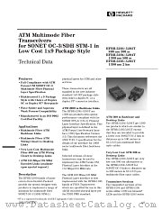 HFBR-5203 datasheet pdf Agilent (Hewlett-Packard)