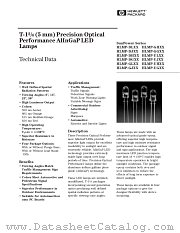 HLMP-GGXX datasheet pdf Agilent (Hewlett-Packard)