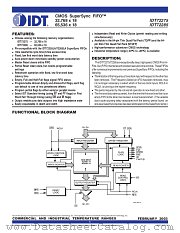 IDT72275 datasheet pdf IDT