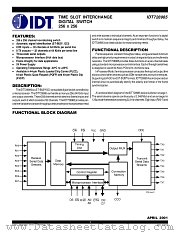 IDT728985 datasheet pdf IDT