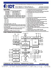 IDT72T2098 datasheet pdf IDT