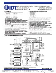 IDT72T72115 datasheet pdf IDT