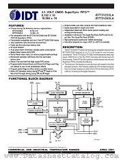 IDT72V255 datasheet pdf IDT