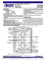 IDT72V3632 datasheet pdf IDT