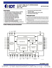 IDT72V70190 datasheet pdf IDT