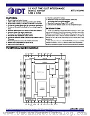 IDT72V70840 datasheet pdf IDT