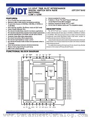 IDT72V71643 datasheet pdf IDT