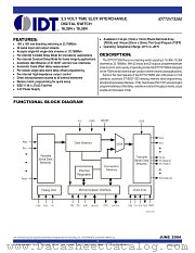 IDT72V73260 datasheet pdf IDT