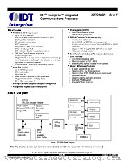 IDT79RC32334 datasheet pdf IDT