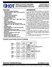 IDT82V1074 datasheet pdf IDT