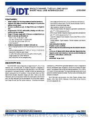 IDT82V2081 datasheet pdf IDT