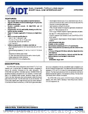 IDT82V2082 datasheet pdf IDT