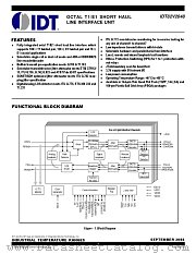 IDT82V2048 datasheet pdf IDT