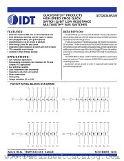 QS34XR245 datasheet pdf IDT