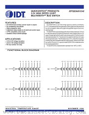 QS34XV245 datasheet pdf IDT