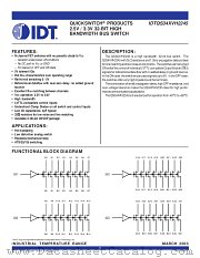 QS34XVH2245 datasheet pdf IDT