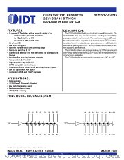 QS3VH16245 datasheet pdf IDT