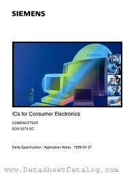 SDA5273-3CP datasheet pdf Infineon