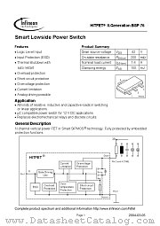 BSP76 datasheet pdf Infineon