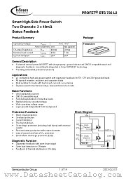 BTS736-L2 datasheet pdf Infineon