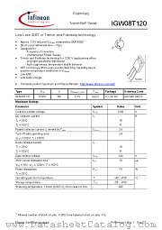 IGW08T120 datasheet pdf Infineon