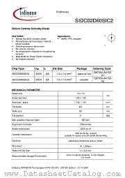 SIDC02D60SIC2(UNSAWN) datasheet pdf Infineon