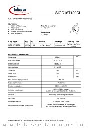 SIGC16T120CL datasheet pdf Infineon