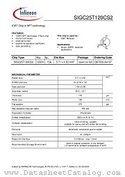 SIGC25T120CS2 datasheet pdf Infineon