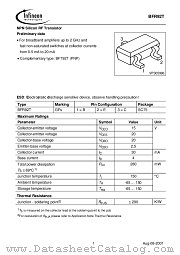 BFR92T datasheet pdf Infineon