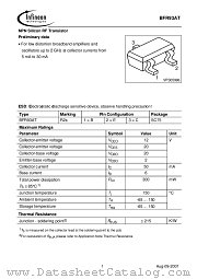 BFR93AT datasheet pdf Infineon