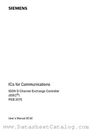 PEB2075-PV1.3 datasheet pdf Infineon