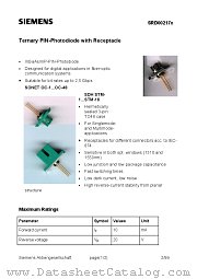 SRD00217G datasheet pdf Infineon