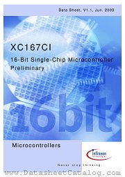 SAK-XC167CI-16F40FAD datasheet pdf Infineon