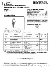 IT1750 datasheet pdf Intersil