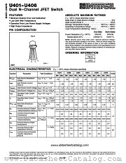 U403 datasheet pdf Intersil