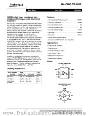 HA-2625 datasheet pdf Intersil