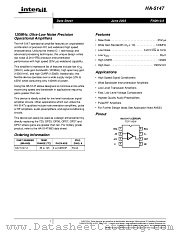 HA-5147 datasheet pdf Intersil