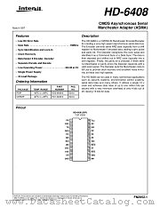 HD-6408 datasheet pdf Intersil