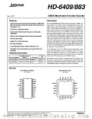 HD-6409/883 datasheet pdf Intersil