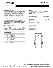 HM-6551/883 datasheet pdf Intersil