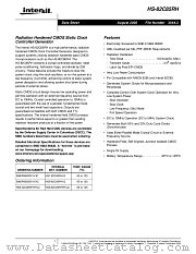 HS-82C85RH datasheet pdf Intersil