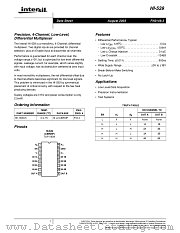 HI-539 datasheet pdf Intersil