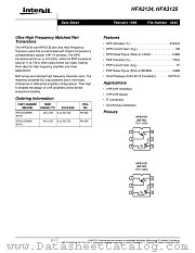 HFA3135 datasheet pdf Intersil