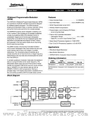 HSP50415 datasheet pdf Intersil