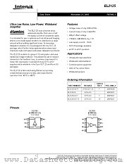 EL2125 datasheet pdf Intersil