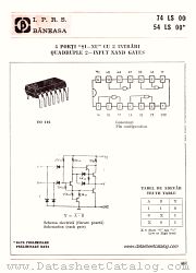 54LS00 datasheet pdf IPRS Baneasa