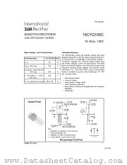 16CYQ100C datasheet pdf International Rectifier