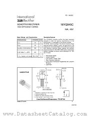 16YQ045C datasheet pdf International Rectifier